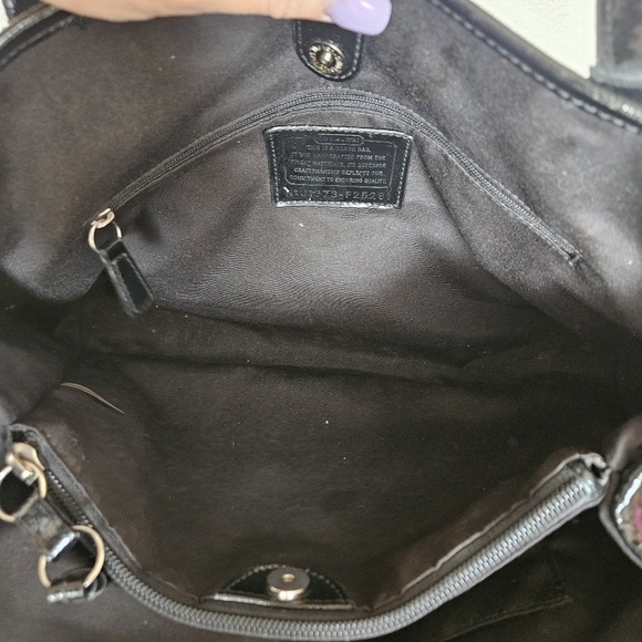 Coach F25281 Flannel Multicolored Animal Tote Bag Used - Picture 7 of 11